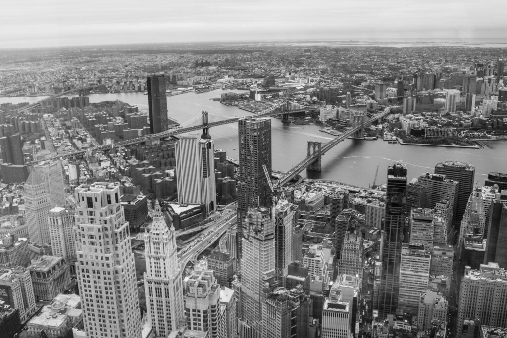New York Skyline looking down